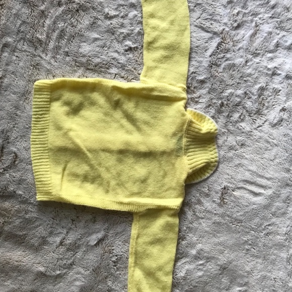 Turbo 3 Pc Knit Baby Sweater, Bonnet & Sock Set - Picture 6 of 7